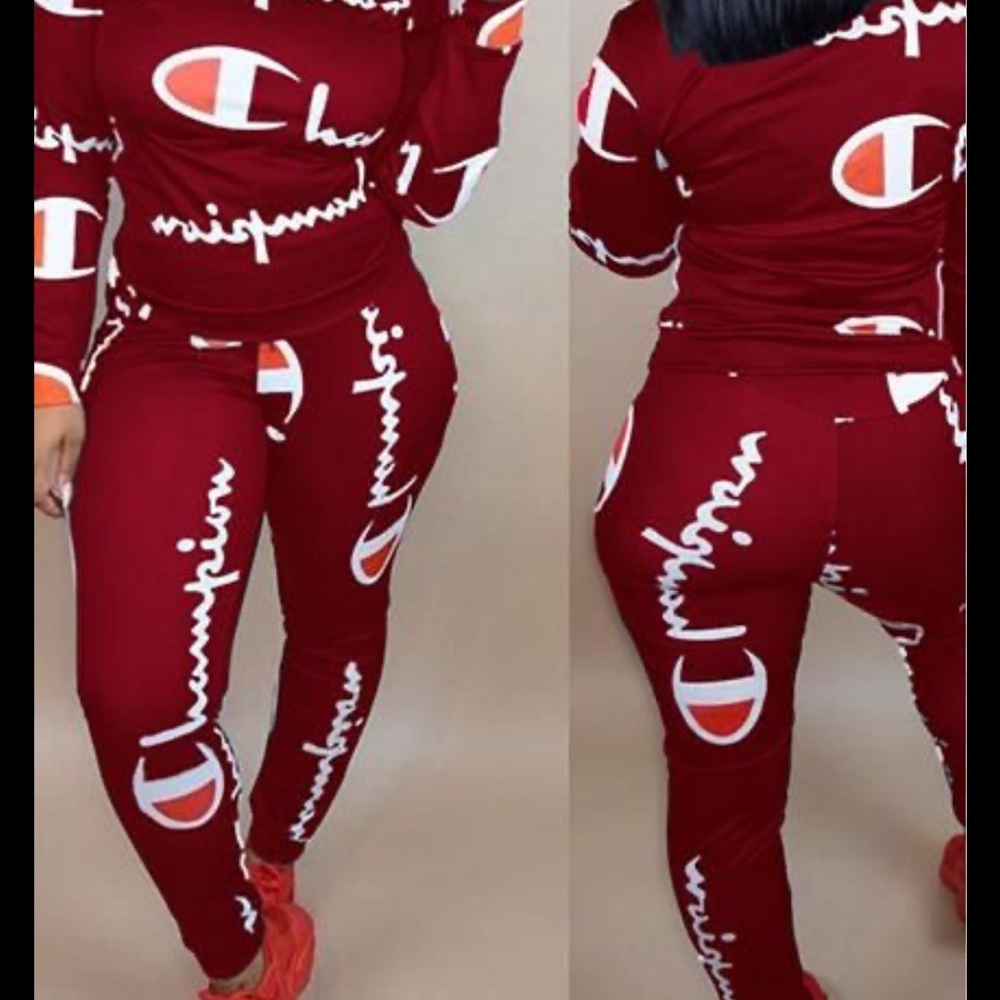 2 piece red champion set